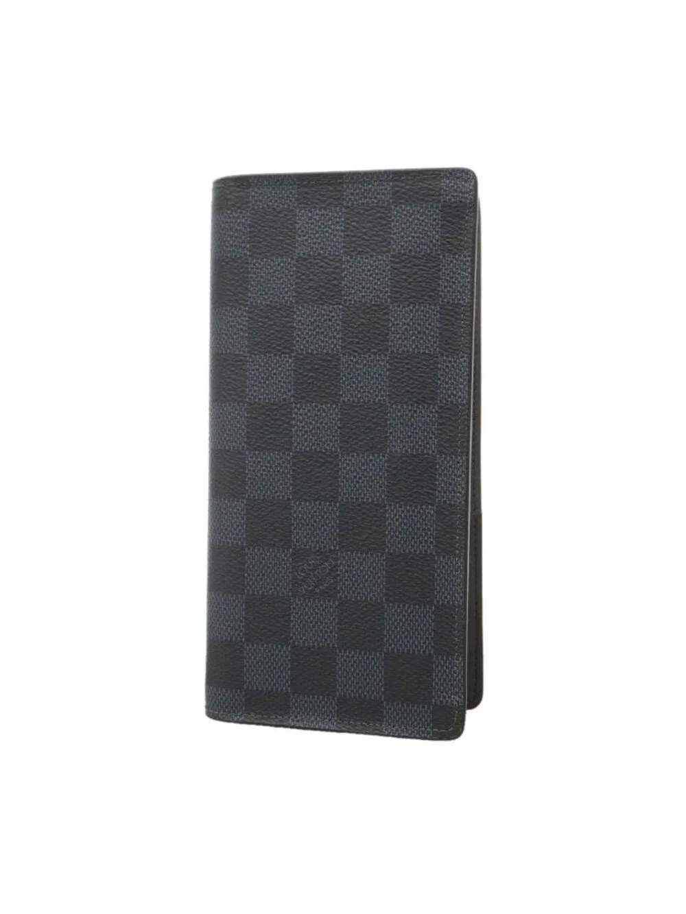 Louis Vuitton Wallet Damier Cobalt Portefeuille Brazza Navy Black